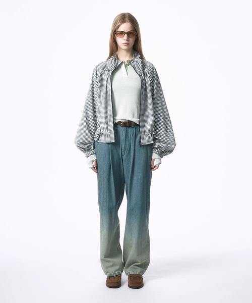 Nora Lily elle(ノラリリーエル)の「【Nora Lily】「elle」Bleached Hickory Gradation Pants(その他パンツ・レディース・ブルー/ブラック・FREE)」の21枚目の写真