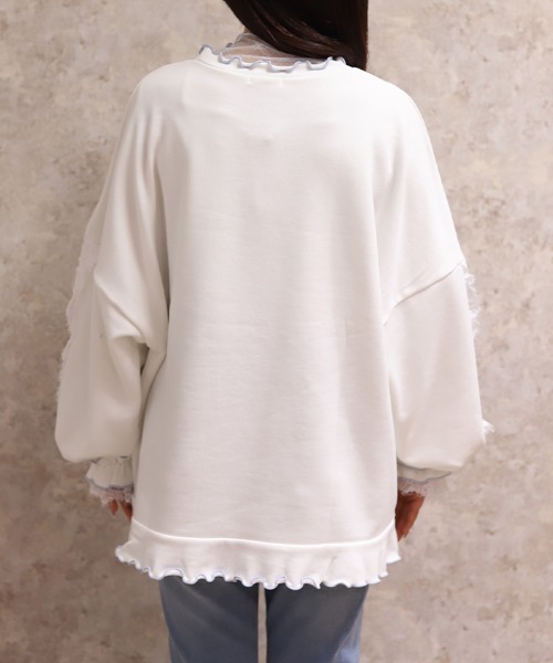 axes femme（アクシーズファム）の「フリルハートロングトレーナー（Tシャツ/カットソー・レディース・ホワイト/グレー/ミント・FREE）」の19枚目の写真