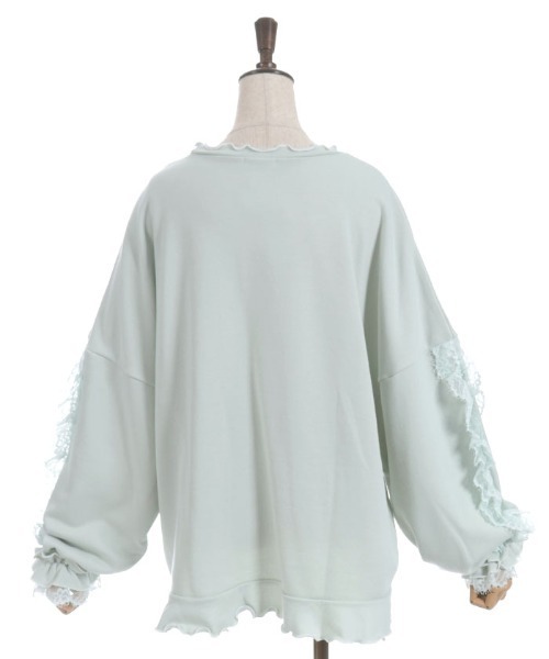 axes femme（アクシーズファム）の「フリルハートロングトレーナー（Tシャツ/カットソー・レディース・ホワイト/グレー/ミント・FREE）」の10枚目の写真