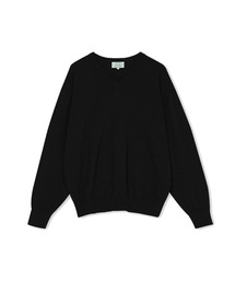BRUMAN（ブルーマン）の「Cotton V-Neck Knit (Black)（ニット/セーター）」