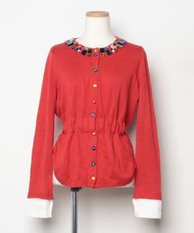 Re Verofonna カーディガン Re.Verofonna（ヴェロフォンナ） ニットカーディガン 38 レッド