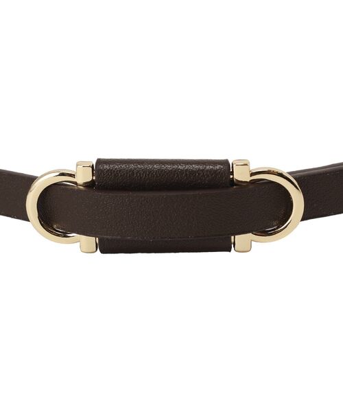 Green Parks(グリーンパークス)の「スライドバックルベルト(ベルト・レディース・ブラック/ブラウン・FREE)」の4枚目の写真
