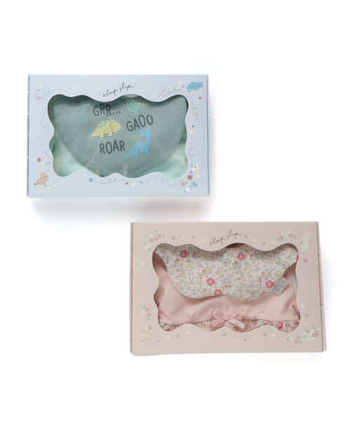 SLAP SLIP BABY（スラップスリップベビー）の「【ボックス付き】メロウ花柄＆恐竜ロンパース＋スタイセットベビー(70~80cm)（その他ベビーウェア・キッズ・ピンク/ブルー・80ｃｍ/70cm）」の15枚目の写真