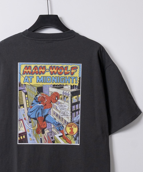 MARVEL(マーベル)の「【15】〔MARVEL/マーベル〕マーベルコミックプリント 半袖Tシャツ キャプテンアメリカ&スパイダーマン(Tシャツ/カットソー・メンズ・ブラック系1/ホワイト系2/ホワイト系1/ブラック系2・X-LARGE/LARGE/MEDIUM)」の4枚目の写真