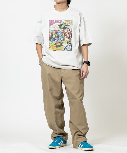 MARVEL(マーベル)の「【15】〔MARVEL/マーベル〕マーベルコミックプリント 半袖Tシャツ キャプテンアメリカ&スパイダーマン(Tシャツ/カットソー・メンズ・ブラック系1/ホワイト系2/ホワイト系1/ブラック系2・X-LARGE/LARGE/MEDIUM)」の8枚目の写真