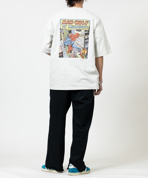 MARVEL(マーベル)の「【15】〔MARVEL/マーベル〕マーベルコミックプリント 半袖Tシャツ キャプテンアメリカ&スパイダーマン(Tシャツ/カットソー・メンズ・ブラック系1/ホワイト系2/ホワイト系1/ブラック系2・X-LARGE/LARGE/MEDIUM)」の22枚目の写真