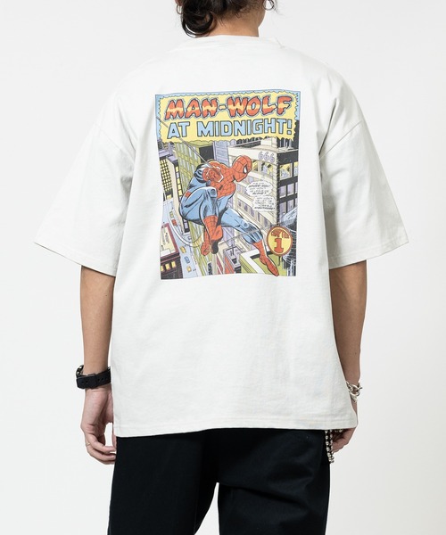MARVEL(マーベル)の「【15】〔MARVEL/マーベル〕マーベルコミックプリント 半袖Tシャツ キャプテンアメリカ&スパイダーマン(Tシャツ/カットソー・メンズ・ブラック系1/ホワイト系2/ホワイト系1/ブラック系2・X-LARGE/LARGE/MEDIUM)」の19枚目の写真