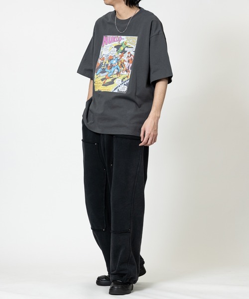 MARVEL(マーベル)の「【15】〔MARVEL/マーベル〕マーベルコミックプリント 半袖Tシャツ キャプテンアメリカ&スパイダーマン(Tシャツ/カットソー・メンズ・ブラック系1/ホワイト系2/ホワイト系1/ブラック系2・X-LARGE/LARGE/MEDIUM)」の15枚目の写真