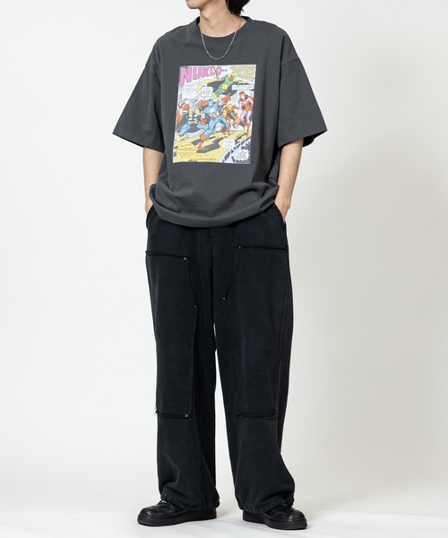 MARVEL(マーベル)の「【15】〔MARVEL/マーベル〕マーベルコミックプリント 半袖Tシャツ キャプテンアメリカ&スパイダーマン(Tシャツ/カットソー・メンズ・ブラック系1/ホワイト系2/ホワイト系1/ブラック系2・X-LARGE/LARGE/MEDIUM)」の14枚目の写真