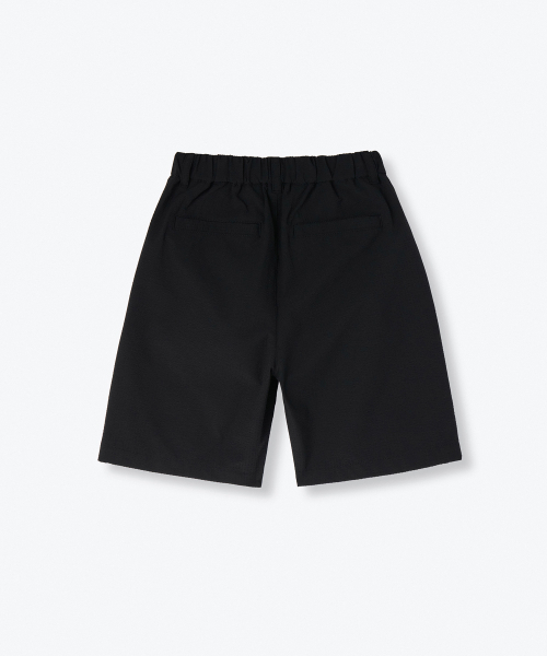 MUSINSA STANDARD KIDS（ムシンサスタンダードキッズ）の「ワイドシアサッカーウエストバンドショーツ[ブラック]（その他パンツ・レディース・その他・100/110/120/130/140/150/160）」の3枚目の写真