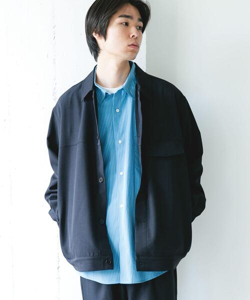 URBAN RESEARCH DOORS（アーバンリサーチドアーズ）の「『吸水速乾』セオアルファトラッカージャケット（その他アウター・メンズ・ブラウン/ネイビー・MEDIUM/LARGE）」の16枚目の写真
