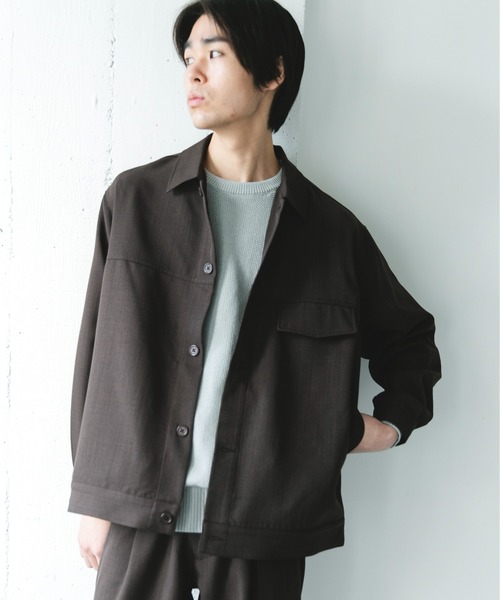 URBAN RESEARCH DOORS（アーバンリサーチドアーズ）の「『吸水速乾』セオアルファトラッカージャケット（その他アウター・メンズ・ブラウン/ネイビー・MEDIUM/LARGE）」の6枚目の写真