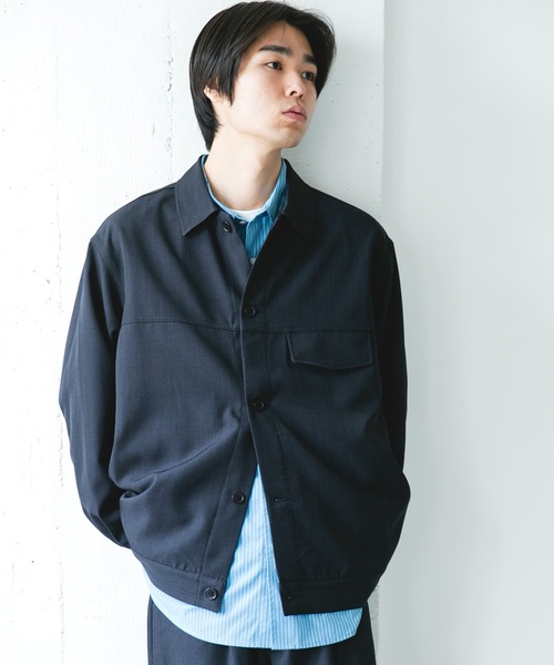 URBAN RESEARCH DOORS（アーバンリサーチドアーズ）の「『吸水速乾』セオアルファトラッカージャケット（その他アウター・メンズ・ブラウン/ネイビー・MEDIUM/LARGE）」の12枚目の写真