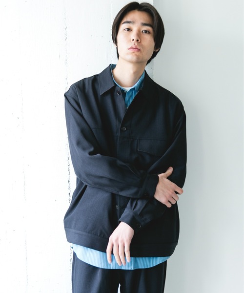 URBAN RESEARCH DOORS（アーバンリサーチドアーズ）の「『吸水速乾』セオアルファトラッカージャケット（その他アウター・メンズ・ブラウン/ネイビー・MEDIUM/LARGE）」の14枚目の写真