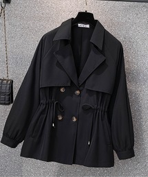 AMAJI（アマジ）の「ウエストドロストショートトレンチコート（トレンチコート）」