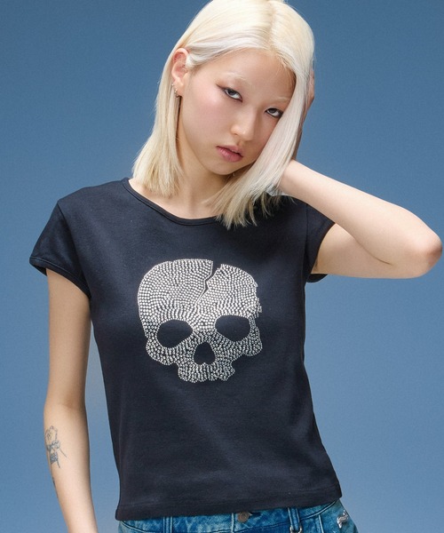 BABYL K×A×W×A×I×I TEE【レディース XLサイズ】 アースマジックベビー EARTHMAGIC BABY ハートいっぱいマフィー総柄
