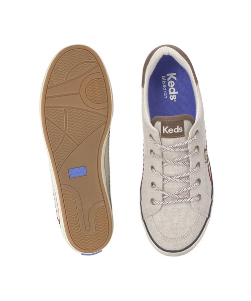 Keds(ケッズ)の「Keds ケッズ センター スリー ペナント ウーブン ナチュラルホワイト(スニーカー・レディース・オフホワイト・24.0cm/24.5cm/25.0cm/22.5cm/23.0cm/23.5cm)」の5枚目の写真