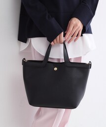 OPAQUE.CLIP | 2WAY巾着付シュリンクミドルトート(ショルダーバッグ)