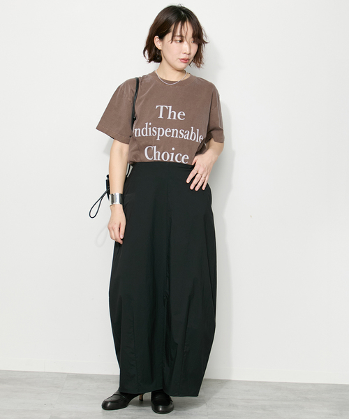 journal standard L'essage（ジャーナルスタンダードレサージュ）の「【THE INDIS~】ピグメントTシャツ（Tシャツ/カットソー・レディース・ホワイト/ブルー系その他/ブラウン・FREE）」の9枚目の写真