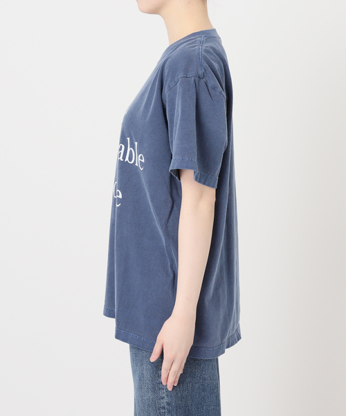 journal standard L'essage（ジャーナルスタンダードレサージュ）の「【THE INDIS~】ピグメントTシャツ（Tシャツ/カットソー・レディース・ホワイト/ブルー系その他/ブラウン・FREE）」の18枚目の写真