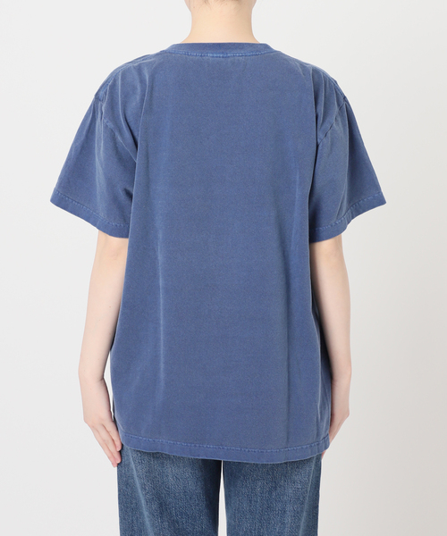 journal standard L'essage（ジャーナルスタンダードレサージュ）の「【THE INDIS~】ピグメントTシャツ（Tシャツ/カットソー・レディース・ホワイト/ブルー系その他/ブラウン・FREE）」の19枚目の写真