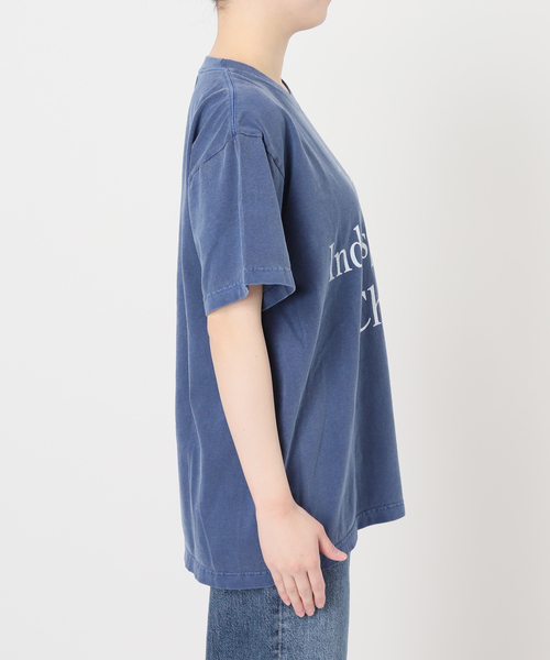 journal standard L'essage（ジャーナルスタンダードレサージュ）の「【THE INDIS~】ピグメントTシャツ（Tシャツ/カットソー・レディース・ホワイト/ブルー系その他/ブラウン・FREE）」の20枚目の写真