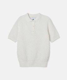 SEAGREEN(シーグリーン) PAPER WAFFLE POLO