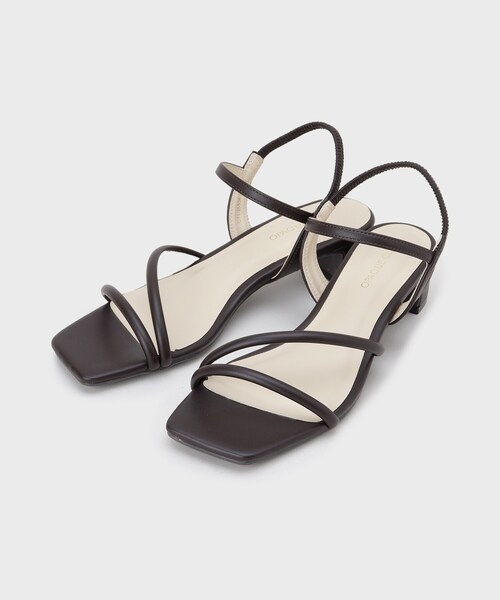 OPAQUE.CLIP（オペークドットクリップ）の「ワンタッチクロスデザインサンダル（サンダル・レディース・ワイン系2/ブラウン系その他/ブラック/ベージュ系6・03/02/01）」の2枚目の写真