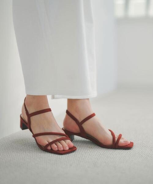 OPAQUE.CLIP（オペークドットクリップ）の「ワンタッチクロスデザインサンダル（サンダル・レディース・ワイン系2/ブラウン系その他/ブラック/ベージュ系6・03/02/01）」の5枚目の写真