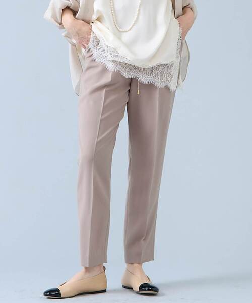 Liesse（リエス）の「ドロストテーパードパンツ（その他パンツ・レディース・ネイビー/モカ・3/2）」の2枚目の写真