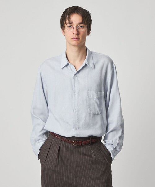 Steven Alan(スティーブンアラン)の「<Steven Alan> ドレープ コードレーン レギュラーカラー シャツ LOOSE(シャツ/ブラウス・メンズ・ベージュ/ライトブルー・M/XL/S/L)」の8枚目の写真