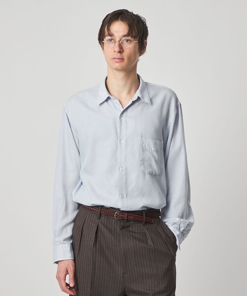 Steven Alan(スティーブンアラン)の「<Steven Alan> ドレープ コードレーン レギュラーカラー シャツ LOOSE(シャツ/ブラウス・メンズ・ベージュ/ライトブルー・M/XL/S/L)」の10枚目の写真