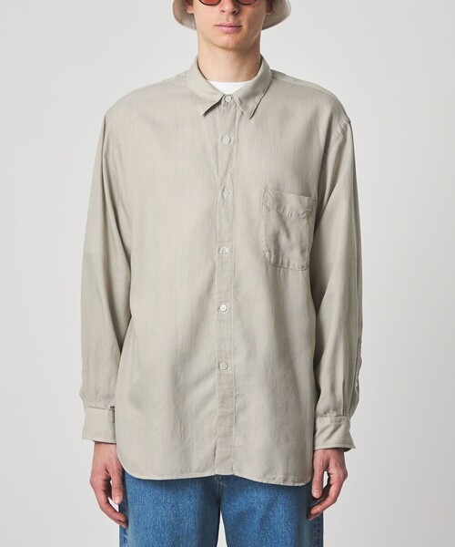 Steven Alan(スティーブンアラン)の「<Steven Alan> ドレープ コードレーン レギュラーカラー シャツ LOOSE(シャツ/ブラウス・メンズ・ベージュ/ライトブルー・M/XL/S/L)」の11枚目の写真