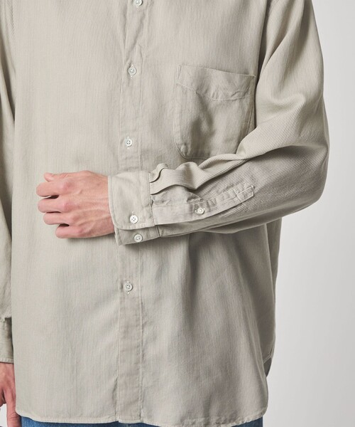 Steven Alan(スティーブンアラン)の「<Steven Alan> ドレープ コードレーン レギュラーカラー シャツ LOOSE(シャツ/ブラウス・メンズ・ベージュ/ライトブルー・M/XL/S/L)」の15枚目の写真