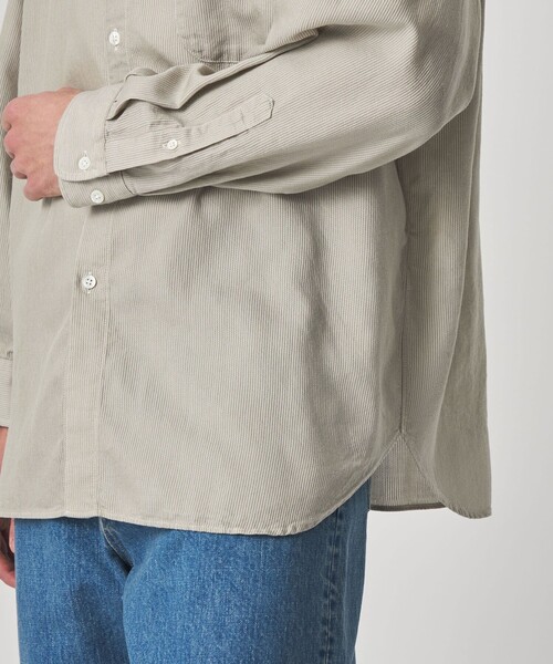 Steven Alan(スティーブンアラン)の「<Steven Alan> ドレープ コードレーン レギュラーカラー シャツ LOOSE(シャツ/ブラウス・メンズ・ベージュ/ライトブルー・M/XL/S/L)」の16枚目の写真