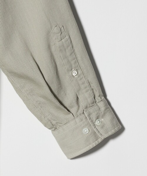 Steven Alan＞ ドレープ コードレーン レギュラーカラー シャツ LOOSE