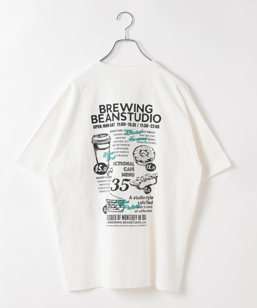 PBLIM(ページボーイリム)の「《UNISEX》カフェメニューT バックプリント / 刺繍(Tシャツ/カットソー・レディース・オフホワイト/チャコールグレー/杢グレー・MEDIUM/LARGE)」の16枚目の写真