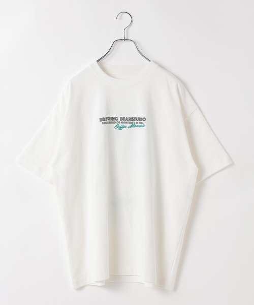 PBLIM(ページボーイリム)の「《UNISEX》カフェメニューT バックプリント / 刺繍(Tシャツ/カットソー・レディース・オフホワイト/チャコールグレー/杢グレー・MEDIUM/LARGE)」の5枚目の写真