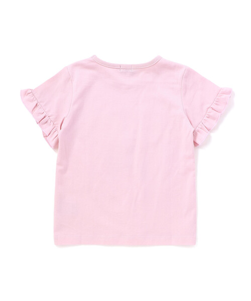 BeBe（ベベ）の「袖フリルエッフェル塔ハートモチーフ天竺半袖Tシャツ（Tシャツ/カットソー・キッズ・ピンク/ブルー・120cm/150cm/140cm/130cm/110cm）」の9枚目の写真