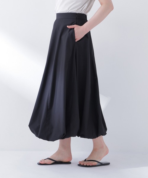 NATURAL BEAUTY BASIC(ナチュラルビューティーベーシック)の「【Oggi.jp掲載】【PS/低身長サイズ】マチバルーンスカート(スカート・レディース・ブルー系その他2/ブラック/オフホワイト・MEDIUM/P/S)」の21枚目の写真