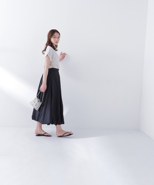 NATURAL BEAUTY BASIC(ナチュラルビューティーベーシック)の「【Oggi.jp掲載】【PS/低身長サイズ】マチバルーンスカート(スカート・レディース・ブルー系その他2/ブラック/オフホワイト・MEDIUM/P/S)」の17枚目の写真