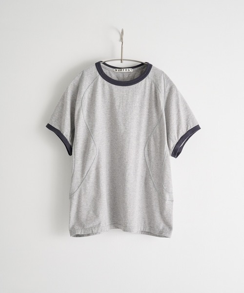 NVRFRGT（ネヴァーフォーゲット）の「Panelled Half Sleeve Ringer T-Shirt（Tシャツ/カットソー・メンズ・グレー/ベージュ・1/3/2）」の2枚目の写真