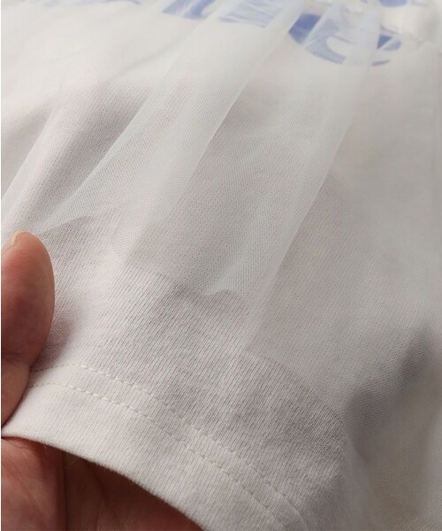 DRC branshes(ディーアールシーブランシェス)の「【新色追加&再入荷/WEB限定/DRC】チュールドッキング半袖Tシャツ(Tシャツ/カットソー・キッズ・チャコールグレー/オフホワイト/ピンク/ブルーグレー/ブラック・120/140/150/100/130/110)」の21枚目の写真