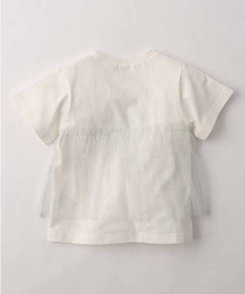 DRC branshes(ディーアールシーブランシェス)の「【新色追加&再入荷/WEB限定/DRC】チュールドッキング半袖Tシャツ(Tシャツ/カットソー・キッズ・チャコールグレー/オフホワイト/ピンク/ブルーグレー/ブラック・120/140/150/100/130/110)」の22枚目の写真