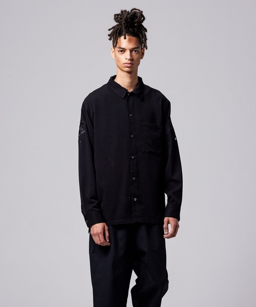 TAION（タイオン）の「【TAION(タイオン)】〈ユニセックス〉ノンダウン ジャパンスペシャル 2WAY レーヨンシャツ（シャツ/ブラウス・メンズ・オフホワイト/レオパード/ダークネイビー/ブラック系その他7・S/M/L/2XL/XL/3XL）」の18枚目の写真