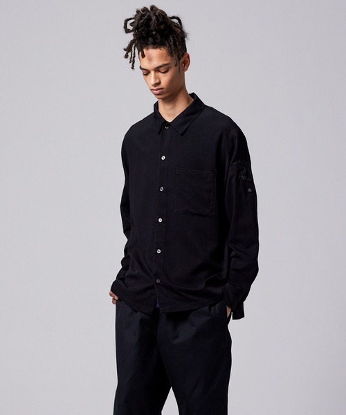 TAION（タイオン）の「【TAION(タイオン)】〈ユニセックス〉ノンダウン ジャパンスペシャル 2WAY レーヨンシャツ（シャツ/ブラウス・メンズ・オフホワイト/レオパード/ダークネイビー/ブラック系その他7・S/M/L/2XL/XL/3XL）」の19枚目の写真