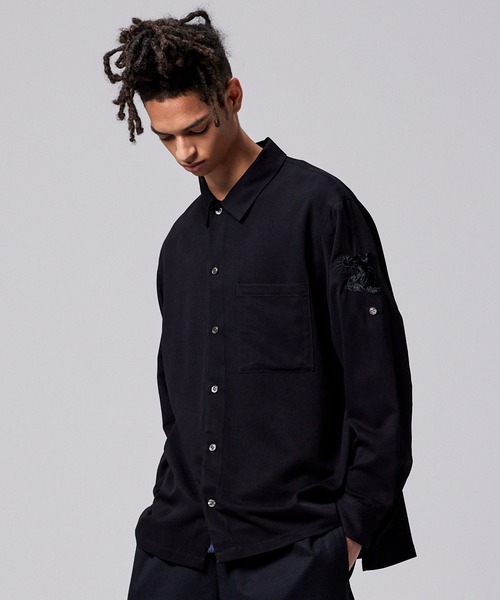 TAION（タイオン）の「【TAION(タイオン)】〈ユニセックス〉ノンダウン ジャパンスペシャル 2WAY レーヨンシャツ（シャツ/ブラウス・メンズ・オフホワイト/レオパード/ダークネイビー/ブラック系その他7・S/M/L/2XL/XL/3XL）」の20枚目の写真