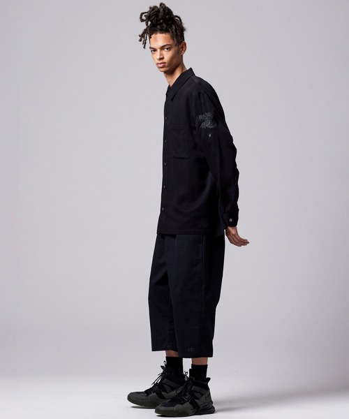 TAION（タイオン）の「【TAION(タイオン)】〈ユニセックス〉ノンダウン ジャパンスペシャル 2WAY レーヨンシャツ（シャツ/ブラウス・メンズ・オフホワイト/レオパード/ダークネイビー/ブラック系その他7・S/M/L/2XL/XL/3XL）」の21枚目の写真