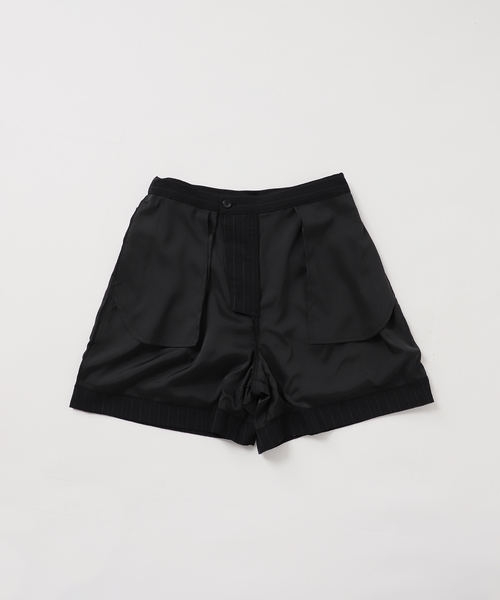 U by SPICK&SPAN（ユーバイスピックアンドスパン）の「シアータックハーフパンツ（その他パンツ・レディース・ブラック・36/38）」の19枚目の写真