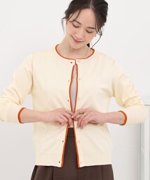 SHOO・LA・RUE | 配色がコーデのアクセントに レイヤード風クルーカーディガン(カーディガン/ボレロ)